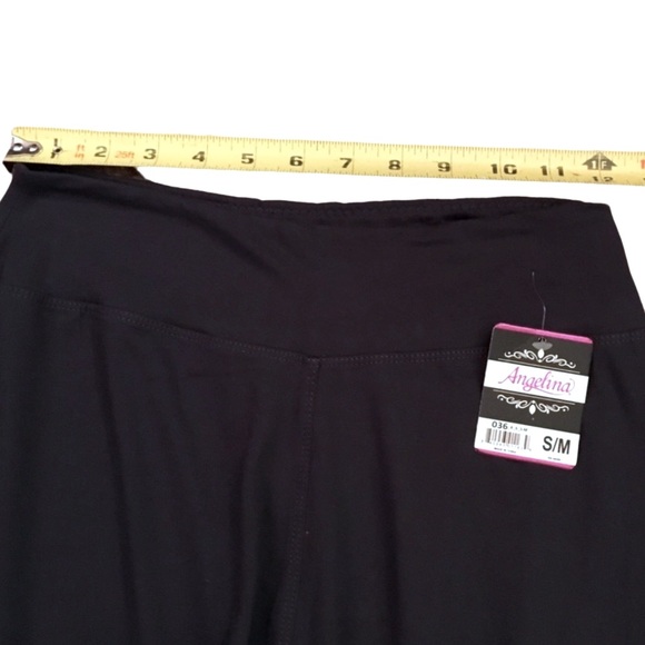 Angelina Black Jogger Leggings New With Tags Size S or M - Picture 5 of 8